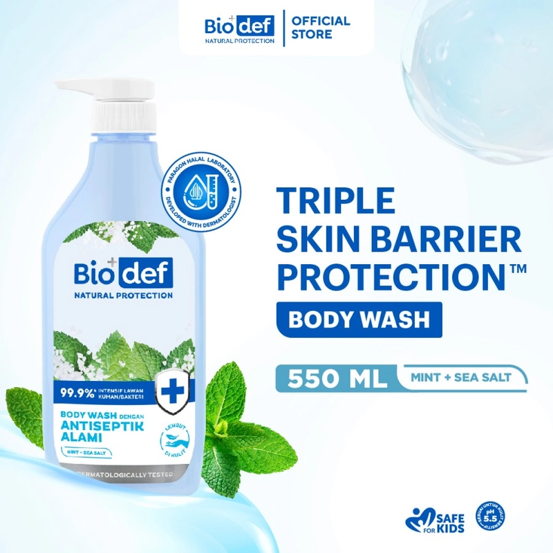 Product image SUPLAI SHOP - Sabun Mandi Cair Biodef Mint & Sea Salt Kemasan 550 ml