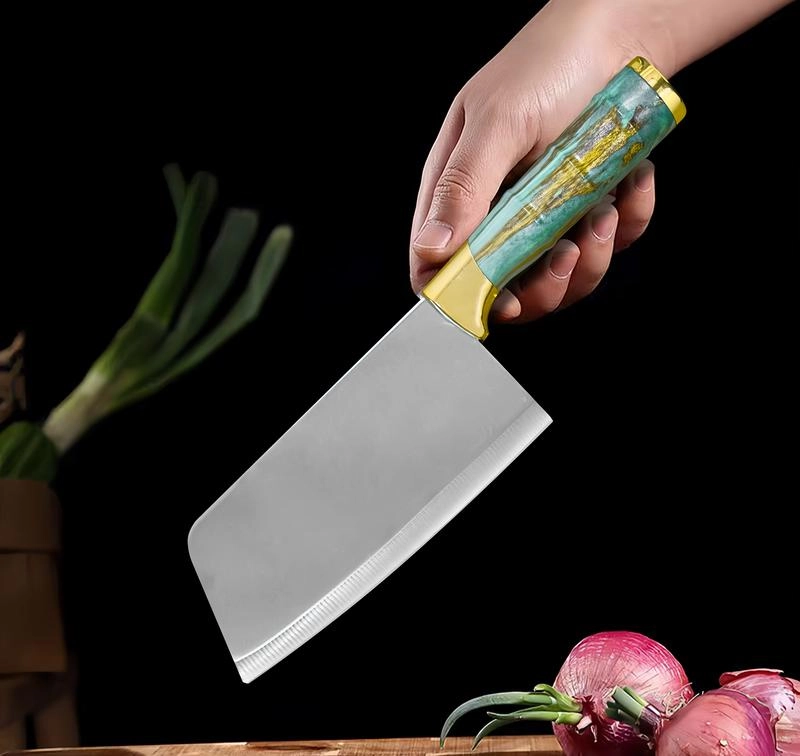 Product image Kitchen Knife Set Bambu 6 Pcs Pisau Dapur Set Isi 6 Pcs Stainless Steal Corak Bambu Pisau Set Bentuk Bambu