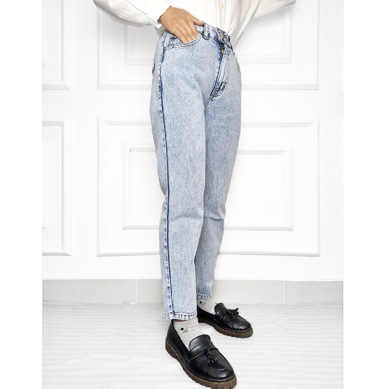 Product image MKY Clothing - BOYFRIEND TAPERED JEANS WANITA AQUA S (26) MIUU02-AQU Aqua