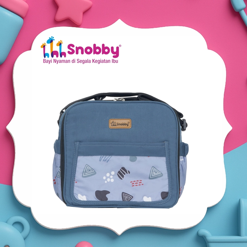 Product image SNOBBY BABY - SBT0973 TAS BAYI KECIL SAKU MOTIF ALICIA SERIES Tas Kecil Abu-Abu