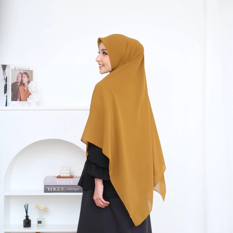 Product image Barakallah official store - Hijab Segi Empat Instan - Yumna 150gr olivoil