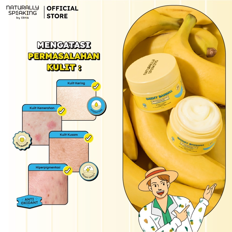 Product image Naturally Speaking By Erha - Shiny Banana Brightening Pudding Moisturizer 30gr Moisturizer