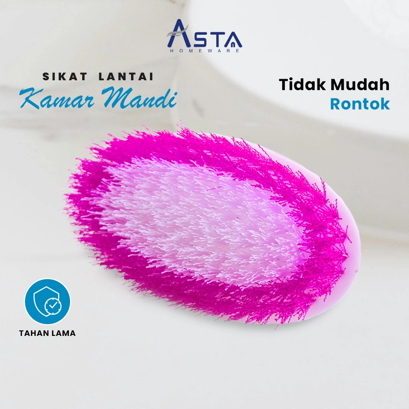 Product image Asta Sikat Lantai Kamar Mandi WC Toilet Pembersih Serbaguna 12 cm ROCB03 Warna Hijau