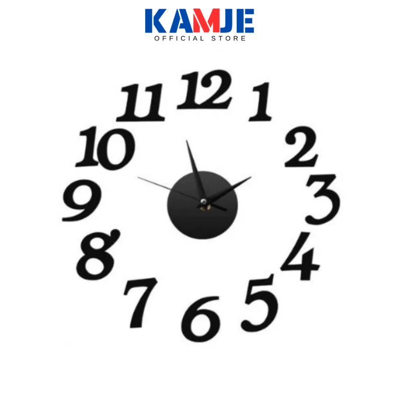 Product image KAMJE Jam Dinding Aesthetic 3D DIY Tempel Modern Analog Quartz Silent Dekorasi Rumah KMJ268 KMJ268 M2