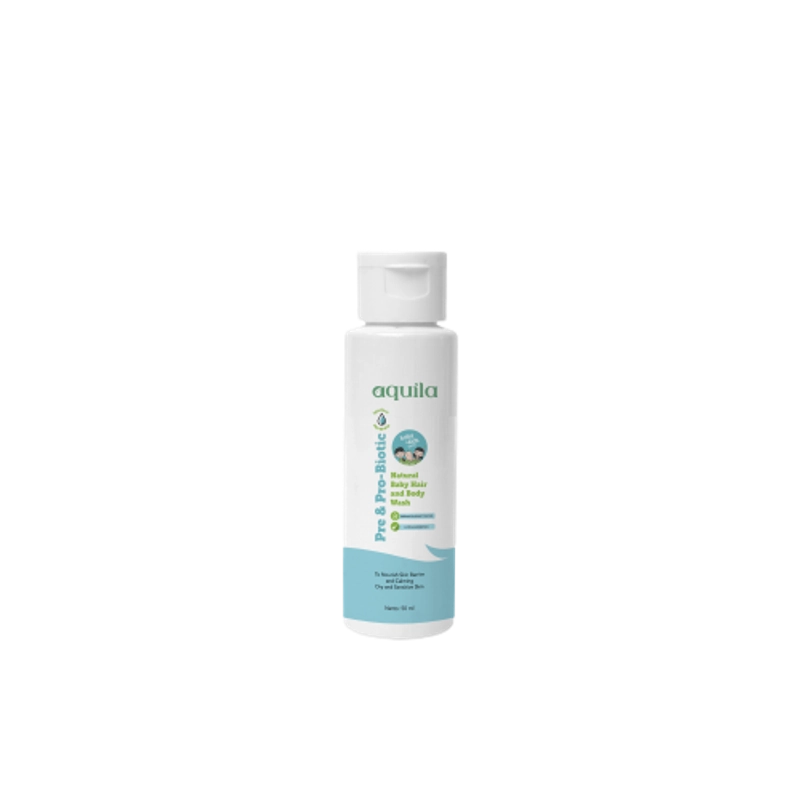 Product image Aquila Pre & Pro Biotic Hair and Body Wash/Sangat Cocok Untuk Kulit Sensitif/Sabun Pembersih Bayi 100ml all skin type
