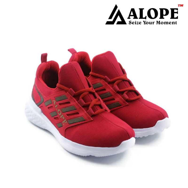 Product image ALOPE OFFICIAL - BUY 1 GET 1 SEPATU ALOPE F 03 SEPATU RUNNING SPORT UNISEX SIZE DEWASA 39 merah