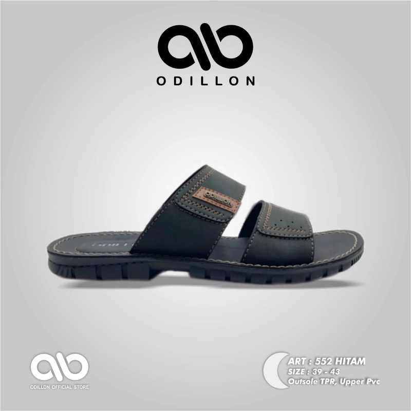 Product image Odillon - Odillon - 552 / Sandal Slip On Pria Casual 39 BLACK