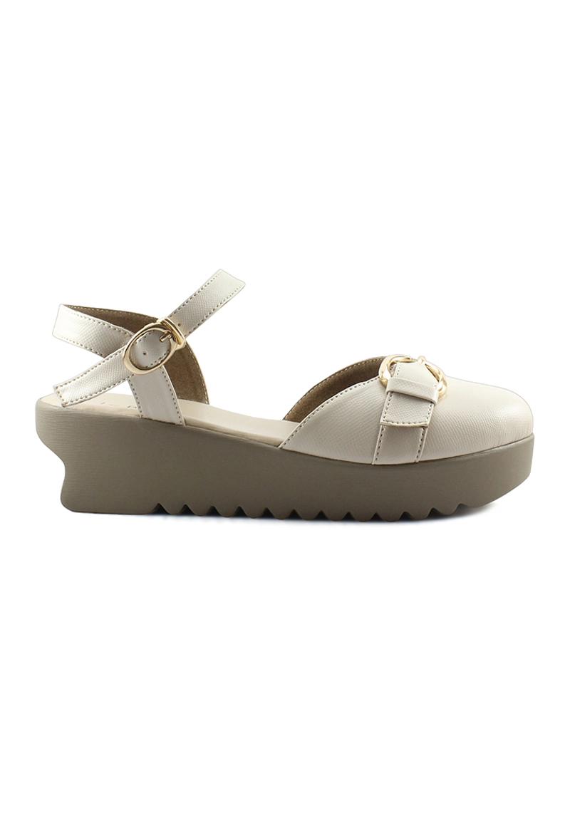 Product image Lebianca - Le Bianca 211 25-02 Sepatu Wedges Wanita Tertutup Trendy 36 Ivory