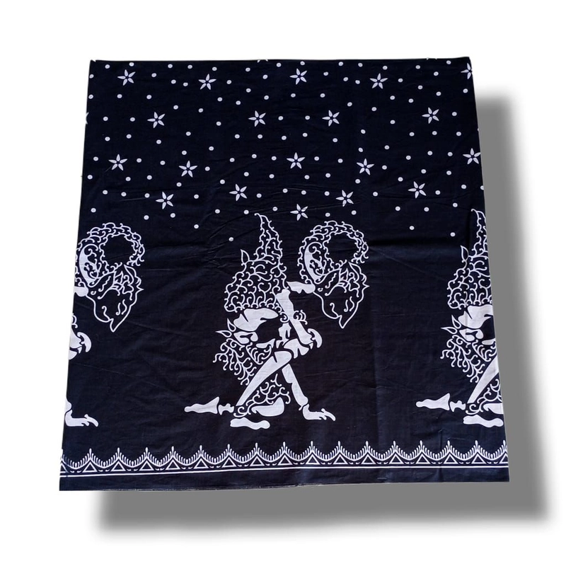 Product image Kois Batik - Sarung couplen usia remaja dan anak paud/TK motif bulan bintang Sarung anak paud/TK Hitam putih