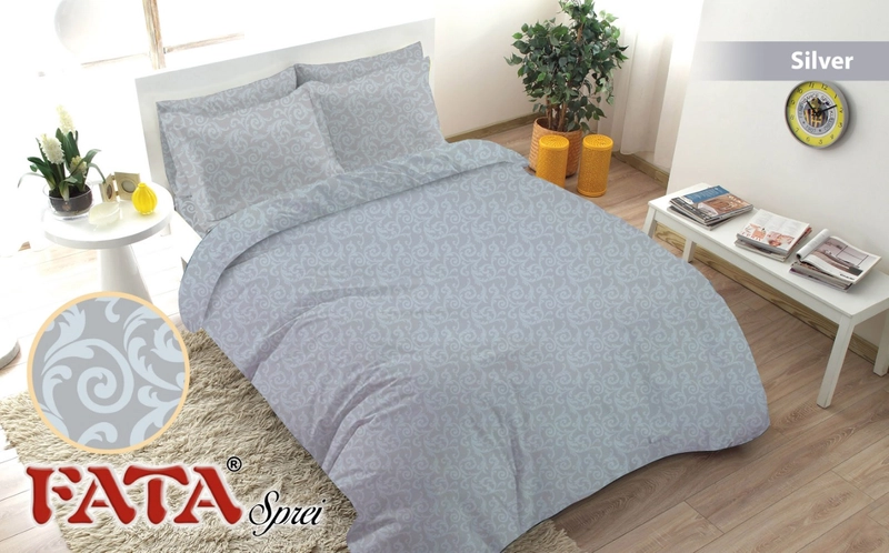 Product image Dylan 19 - Bedcover set fata polos jaguard 180x200 180x200x20 Silver