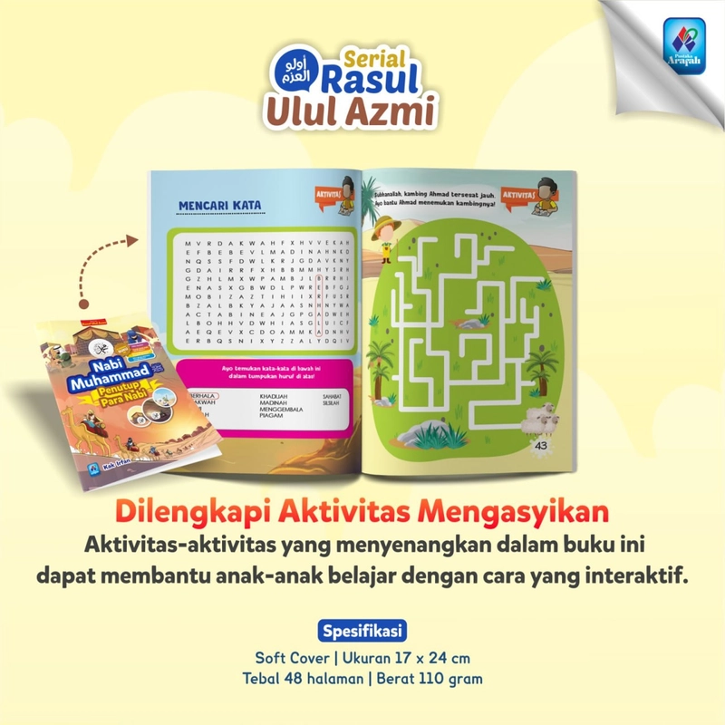 Product image Pustaka Arafah - Serial Ulul Azmi - Nabi Muhammad Penutup Para Nabi SC Soft Cover