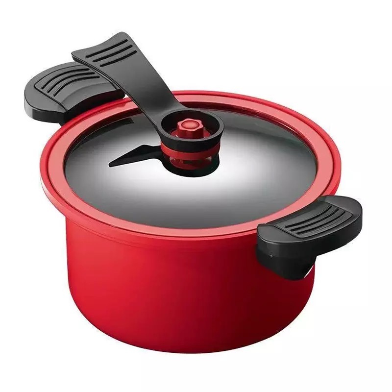 Product image Blooming Deal - Panci Presto Teflon Micro Pressure Cooker Pot Anti Lengket 3500 ml PRESTO MERAH