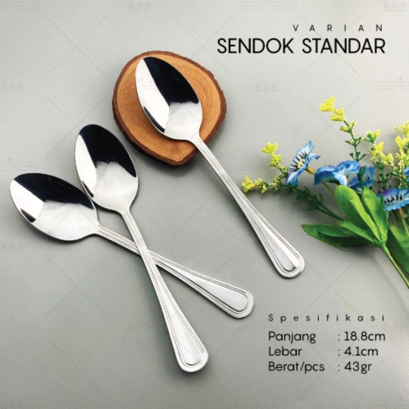 Product image [PO] Orderpedia Kichen - Set 3pcs Sendok Garpu Hotel Tebal Premium Sendok Standar Silver
