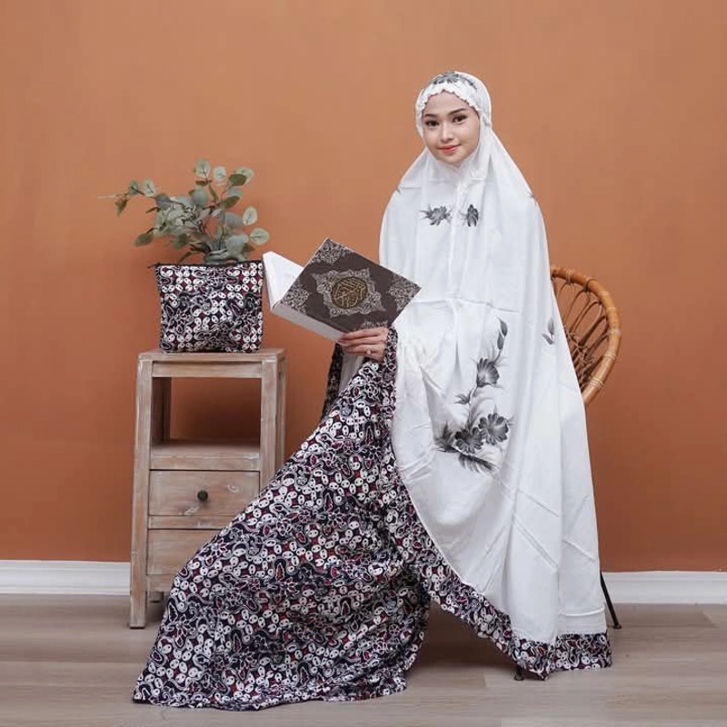 Product image Batik Ayodha - MUKENA SARI PISAH BAHAN SANTUNG SAMITEX Allsize A