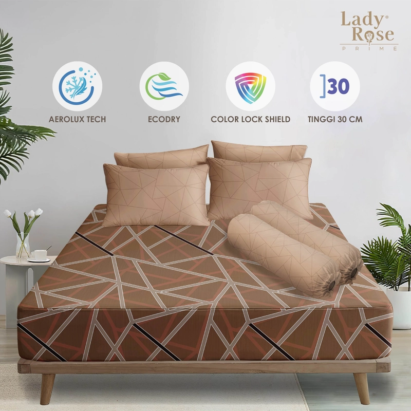 Product image LADY ROSE OFFICIAL - Lady Rose Prime - Sprei Machiato 180x200x30 King Bantal 2