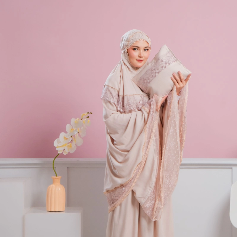 Product image SRIAYU COLLECTION - Mukena SAQUELLA ALL SIZE BROWN