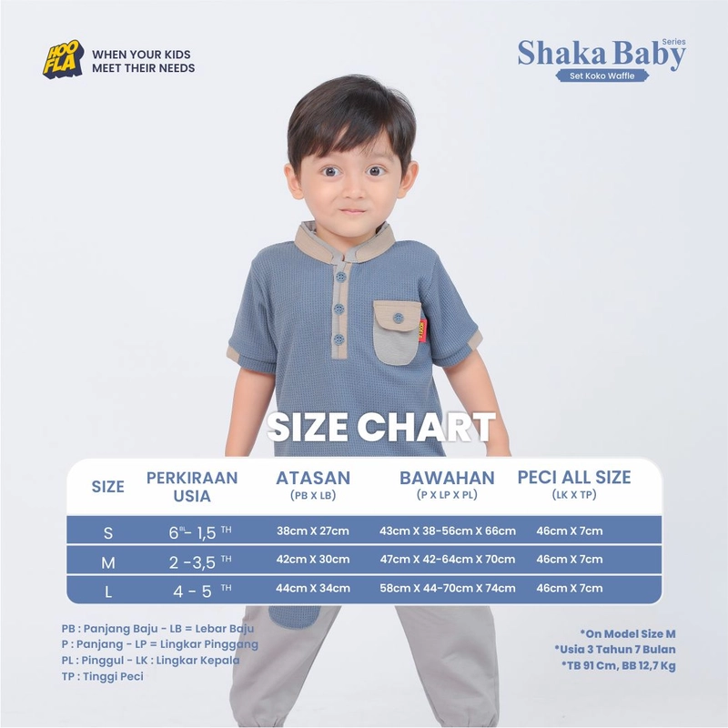 Product image [JL] Hoofla - Pakaian Anak Laki-laki Shaka Baby Series M shaka 02