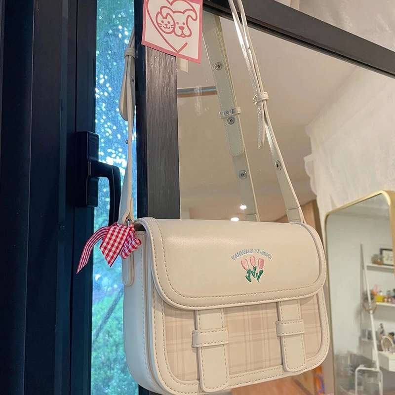 Product image Nasuya - Yeona Bag - ( Free Box Exclusive ) Tas Wanita Korea Cantik Terbaru Slimbag Lucu Cream All Size Cream
