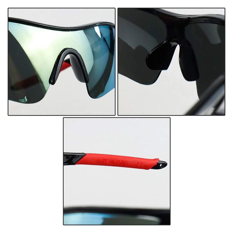 Product image RAYATORY - OULAIOU Kacamata Sepeda Lensa Mercury - 9181 Set Box+Kain Black/Blue