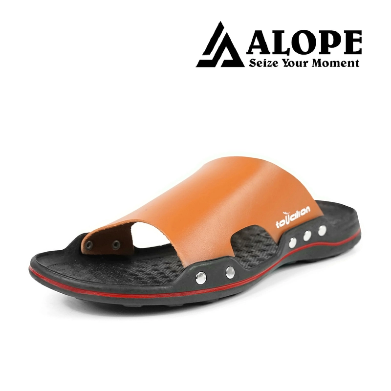 Product image ALOPE OFFICIAL - ALOPE - SANDAL MARVIN SANDAL PRIA BAHAN TEBAL CASUAL NYAMAN 39 coklat