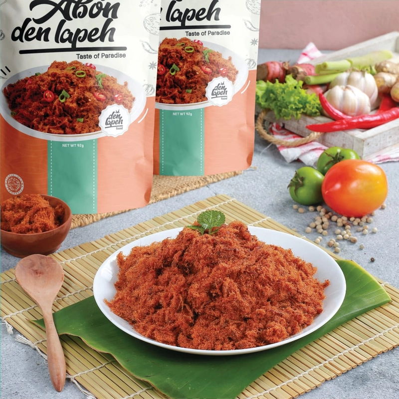 Product image Rendang Den Lapeh - Abon Ayam Premium / Abon Non MSG Halal MUI 92 Abon Ayam