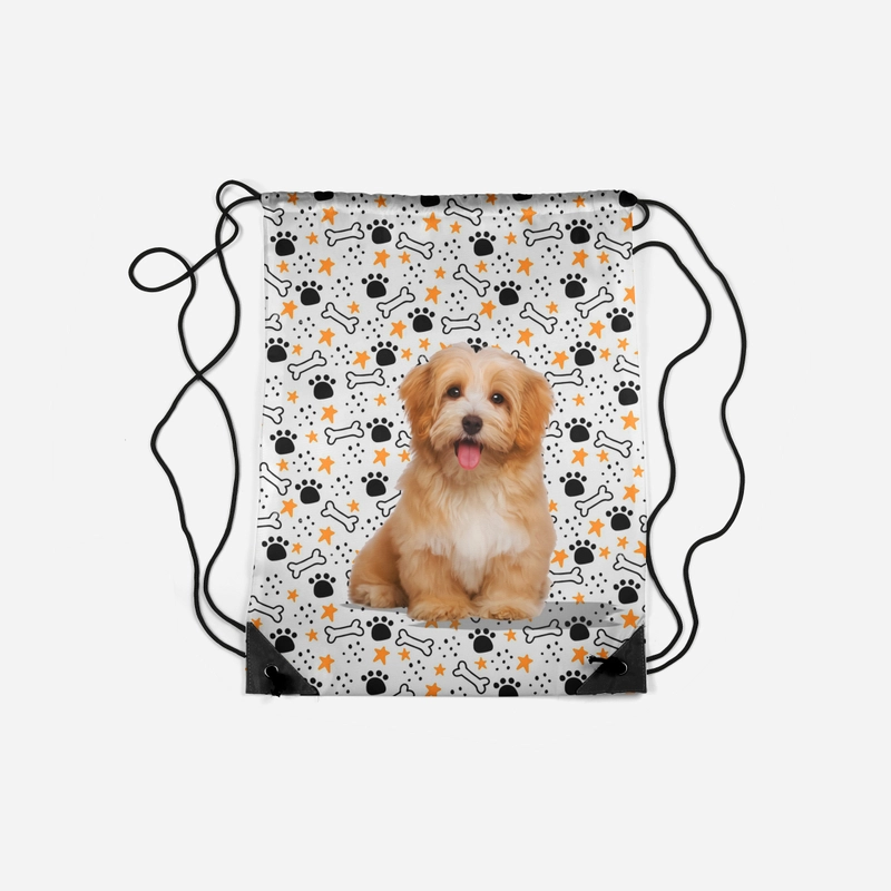 Product image Dewani - Dewani Stringbag Full Print ST-DOG01 Tas Serut Seri Dog 34x45 putih