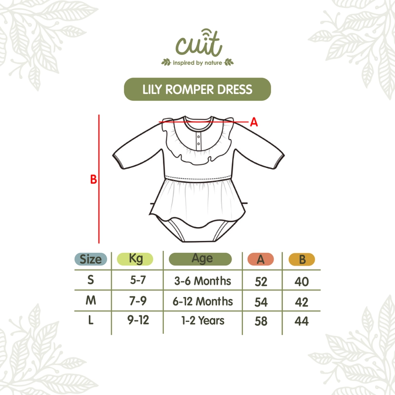 Product image Kintakun Baby - [RAYA SERIES] KINTAKUN BABY X CUIT Lily Jumper Dress Bayi Anak Perempuan Tangan Panjang 3 Bulan - 2 S (3-6 Bulan) Blue Magnolia