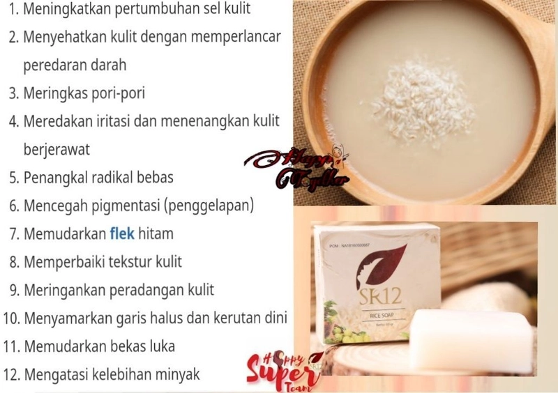Product image SR12 Rice Soap Mengontrol Minyak Berlebih Di Wajah Dan Mengatasi Jerawat Dengan Kandungan Beras 60 gr Rice Soap