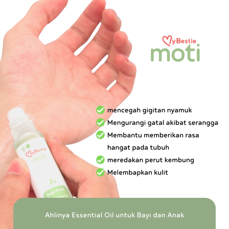 Product image MyBestie Official - MyBestie Moti - Essential Oil Menjaga Bayi dari Gigitan Nyamuk 8 ml Moti