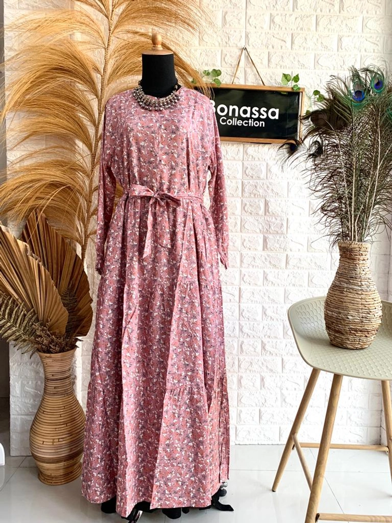 Product image AL Irsyad Store - GAMIS AILA RAYON Beli 2 Gratis 1 M PEACH