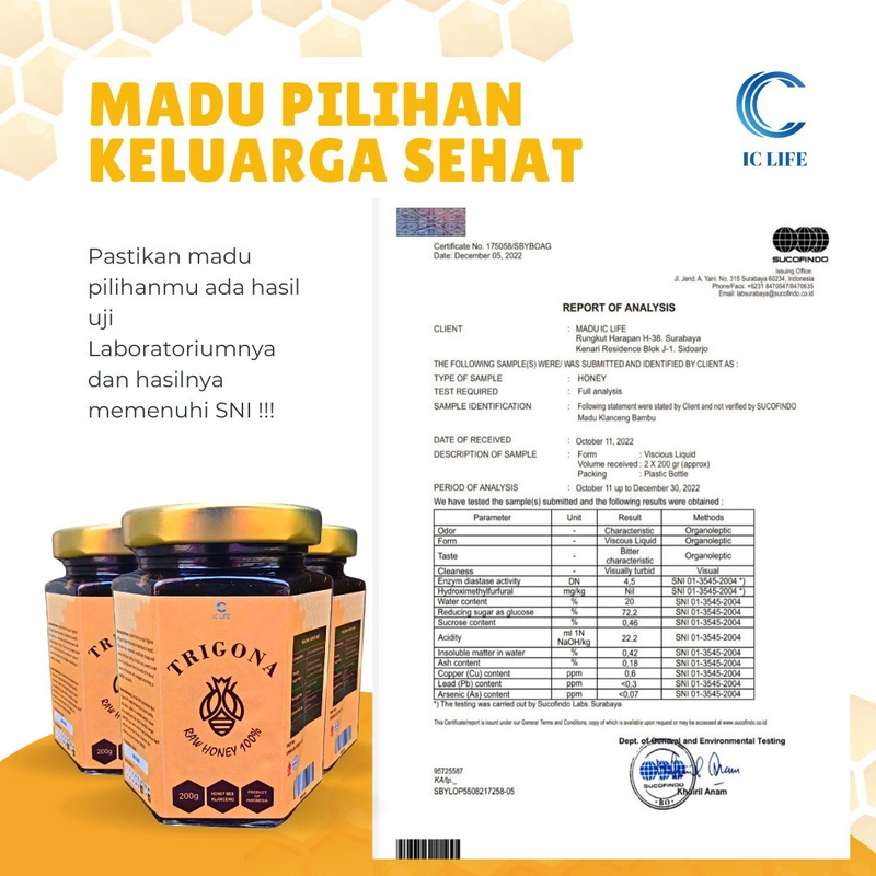 Product image Madu ICOS - Madu Trigona Madu Klanceng 200 Asam Manis