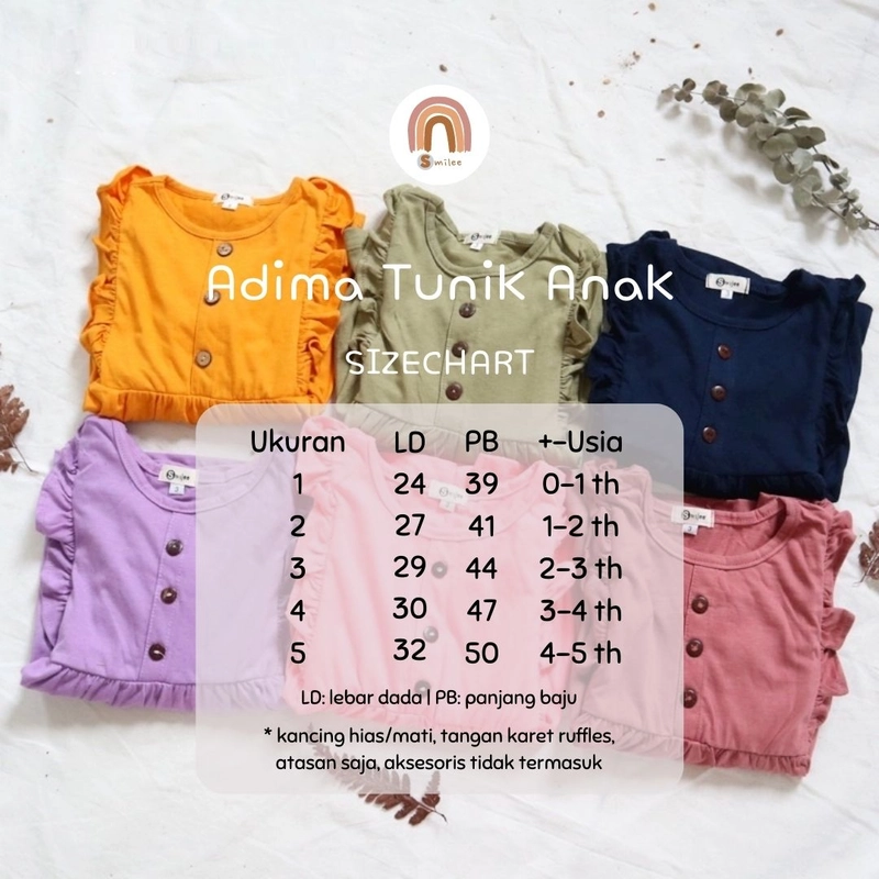 Product image Adima Tunik Anak Perempuan 1 Dusty