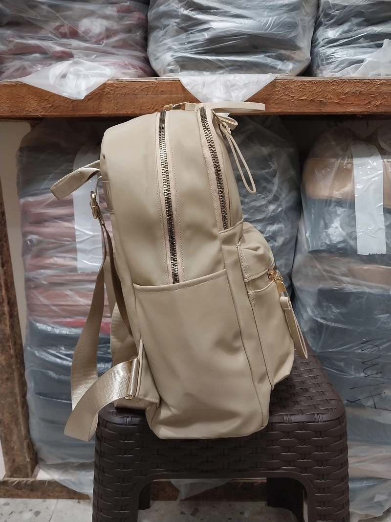 Product image CBL - Ransel GISELLA - Tas Ransel Backpack Wanita GISELLA Muat Laptop Bahan Nilon Premium Waterproof Antia Medium Cream