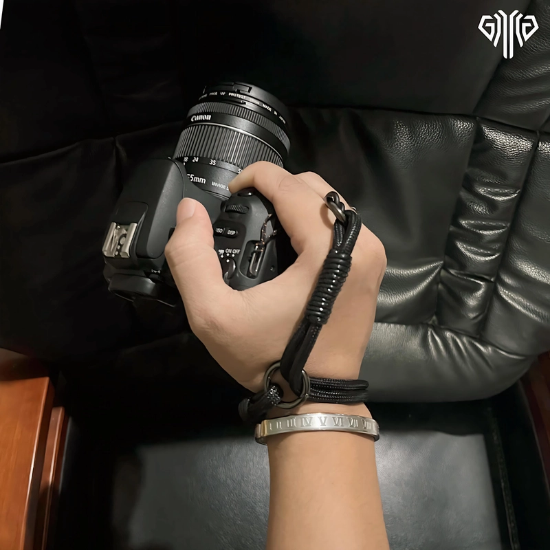 Product image GAWUNG - Hand Strap Kamera SLR dan DSLR Vintage Tali Tangan Gelang Camera CAMVIN strap hitam