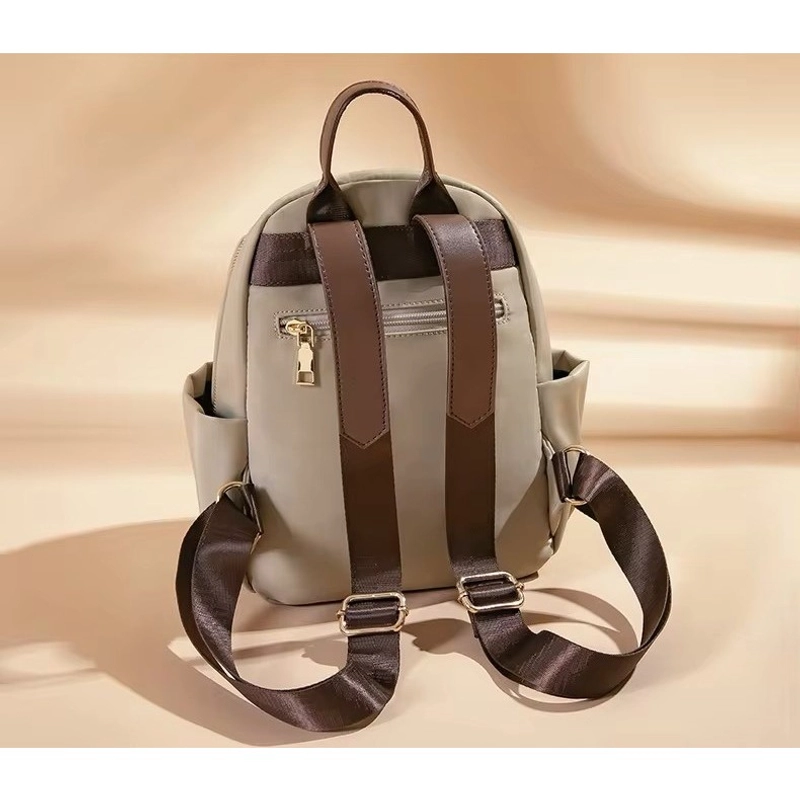 Product image CBL - Ransel MIA - Tas Ransel Backpack Wanita Waterproof Bahan Nilon Simple Premium Untuk Formal Atau Info Small-Medium Cream