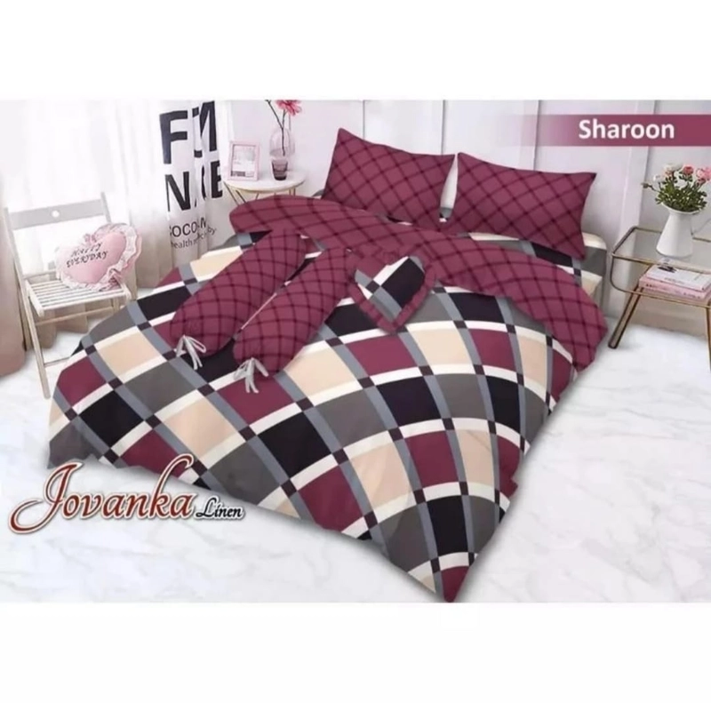 Product image Dylan 19 [TA] - Dylan 19 - Jovanka Bed Cover Sprei Flat King 180X200 By FATA 180x200 sharoon