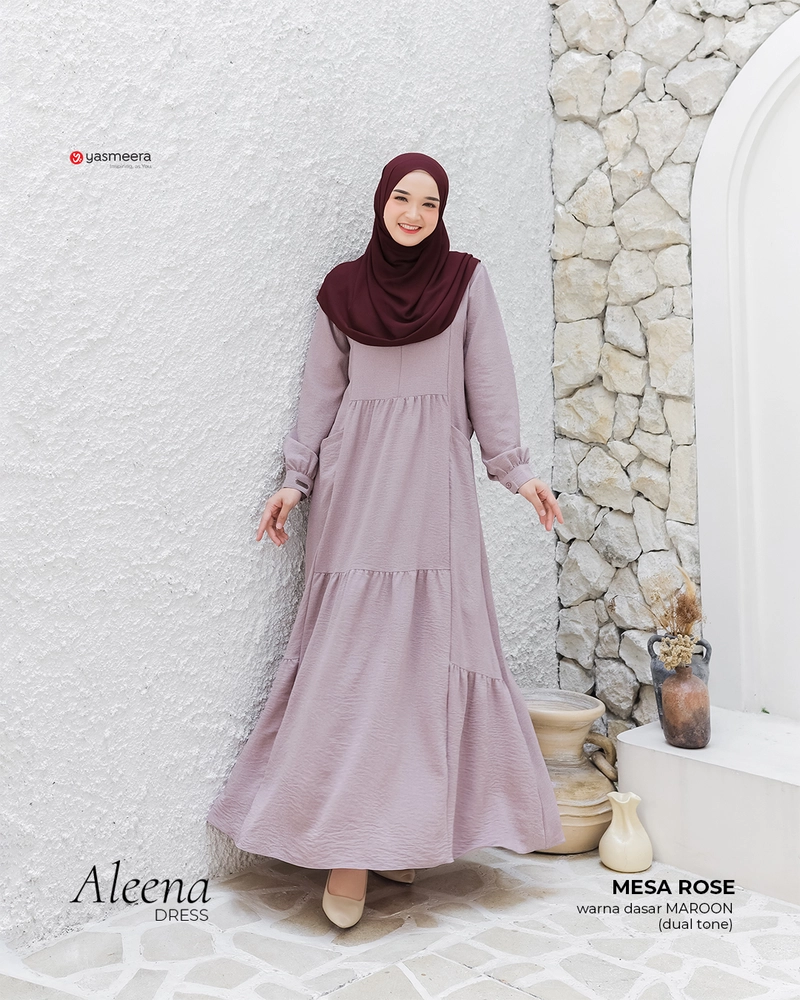 Product image Yasmeera Official - Gamis Aleena S MAROON