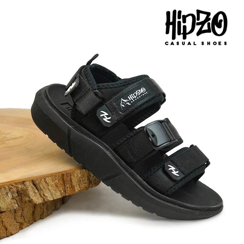 Product image Hipzo - HIPZO Sandal Gunung CT036 Original Karet Selop Untuk Casual Pria & Wanita 39 FULL HITAM