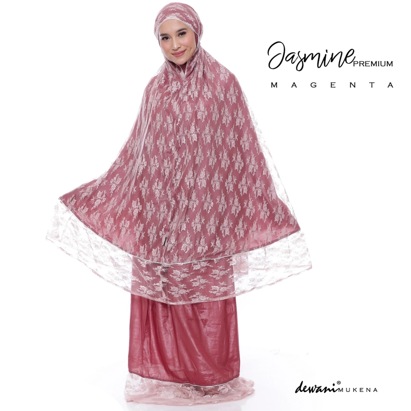 Product image Dewani - Jasmine Premium Lace Magenta 123x133 magenta
