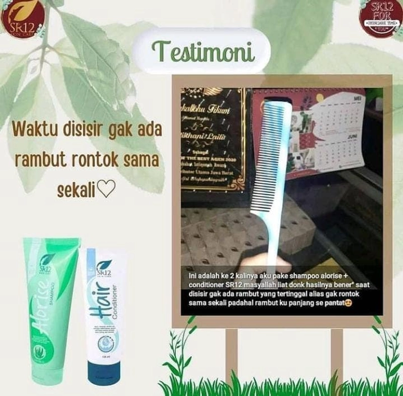 Product image Alorise Shampoo SR12 Shampoo Melebatkan Rambut / Menghitamkan Rambut 100 ml Alorise Shampoo