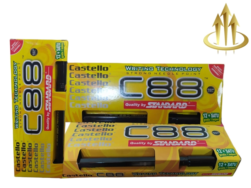 Product image Pulpen Standard Castello C88 per pack Hitam