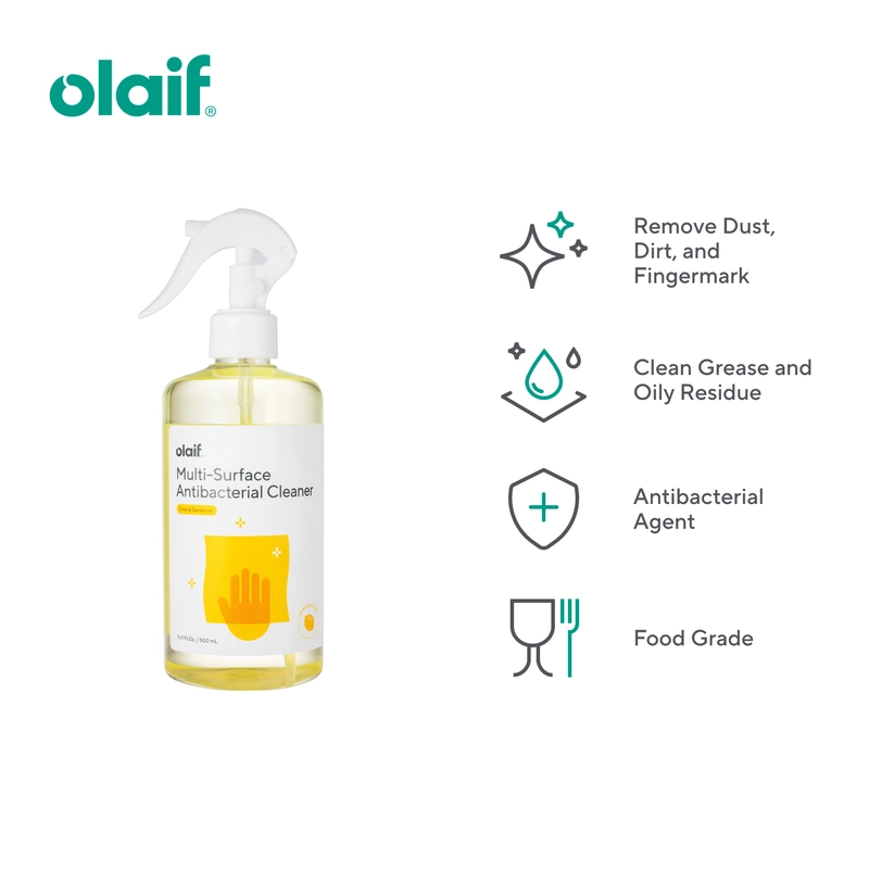 Product image Olaif Multi-Surface Antibacterial Cleaner - Pembersih Serba Guna - 500mL Kemasan Refill Pouch