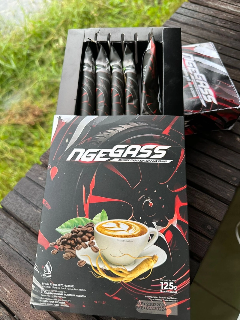 Product image Madu Icos - Kopi Ngegass penambah stamina pria 1 Box Kopi Ngegass isi 5 sachet