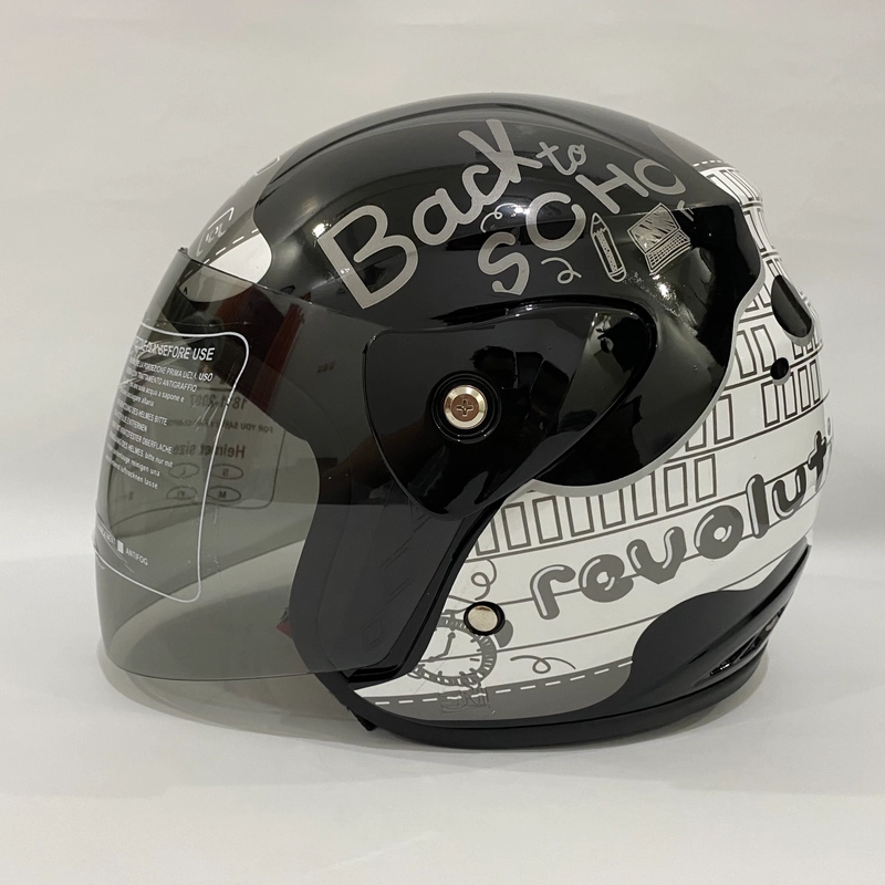 Product image Helm Nuvo Revolution Note Hitam Glossy - Helm SNI - Helm Dewasa L Nuvo Note Hitam Glossy