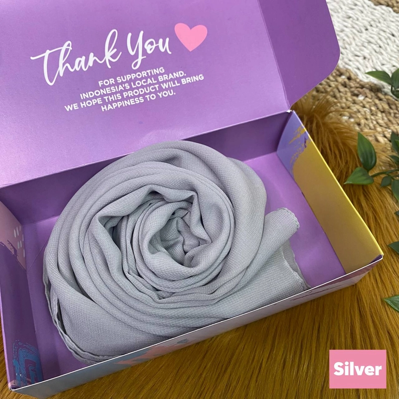 Product image Milyarda Hijab - Minikhimar Shaika ALL SIZE SILVER