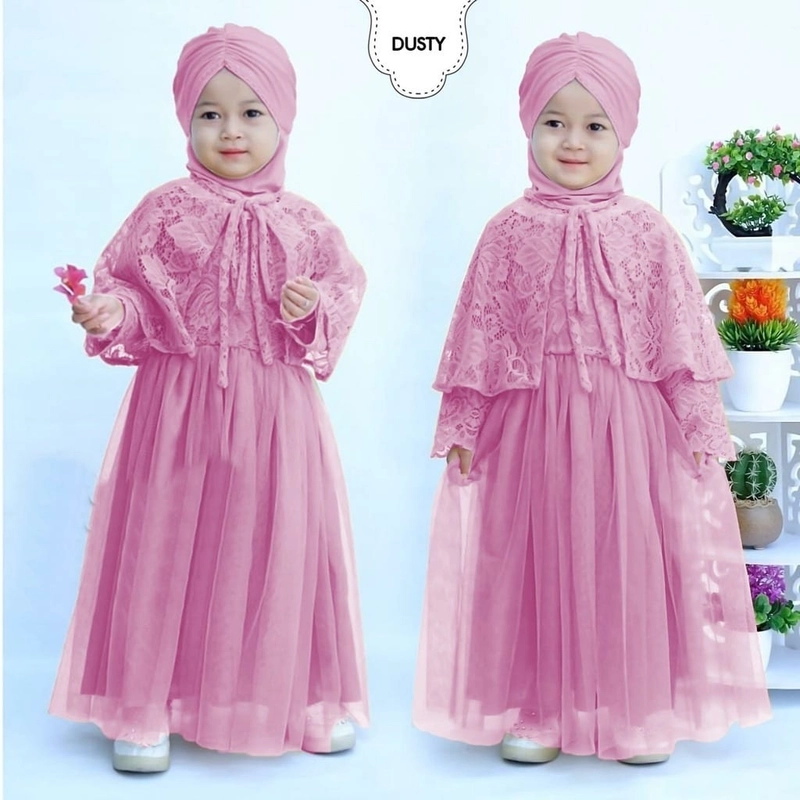 Product image maxi dress anak maikz 3-4thn dasty