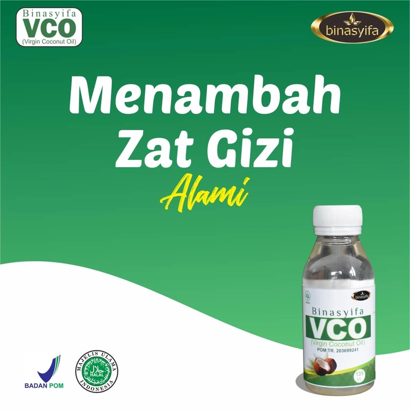 Product image BINASYIFA VCO Virgin Coconut Oil Minyak Kelapa Original BPOM Menjaga Kesehatan 135 - 500 ml Herbal 135 ml Herbal