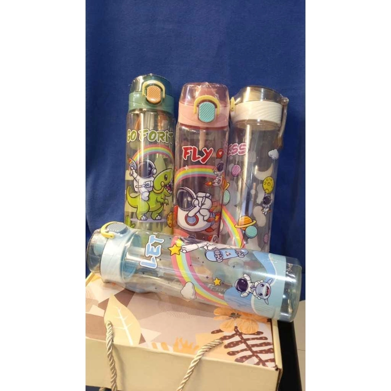 Product image Alcante - BOTOLMINUM TUMBLER ANAK SEKOLAH PORTABLE KARAKTER ASTRONOT FREE SEDOTAN BAHAN PLASTIK TEBEL PREMIUM 1liter random