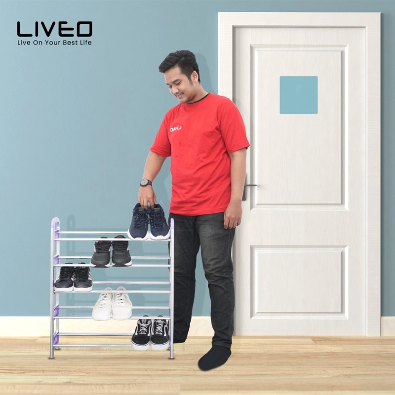 Product image Liveo - Rak Sepatu Minimalis Liveo LV-768 / Tempat Sepatu 2000 silver