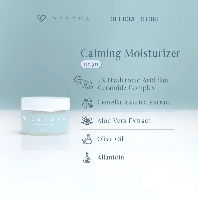 Product image DETCHA - DETCHA Calming Moisturizer 30gr 30gr Jernih